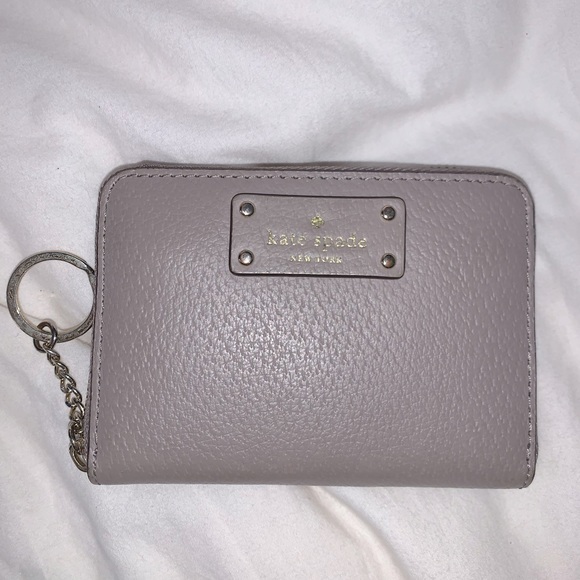 kate spade Accessories - Kate Spade Grey Key Chain Wallet